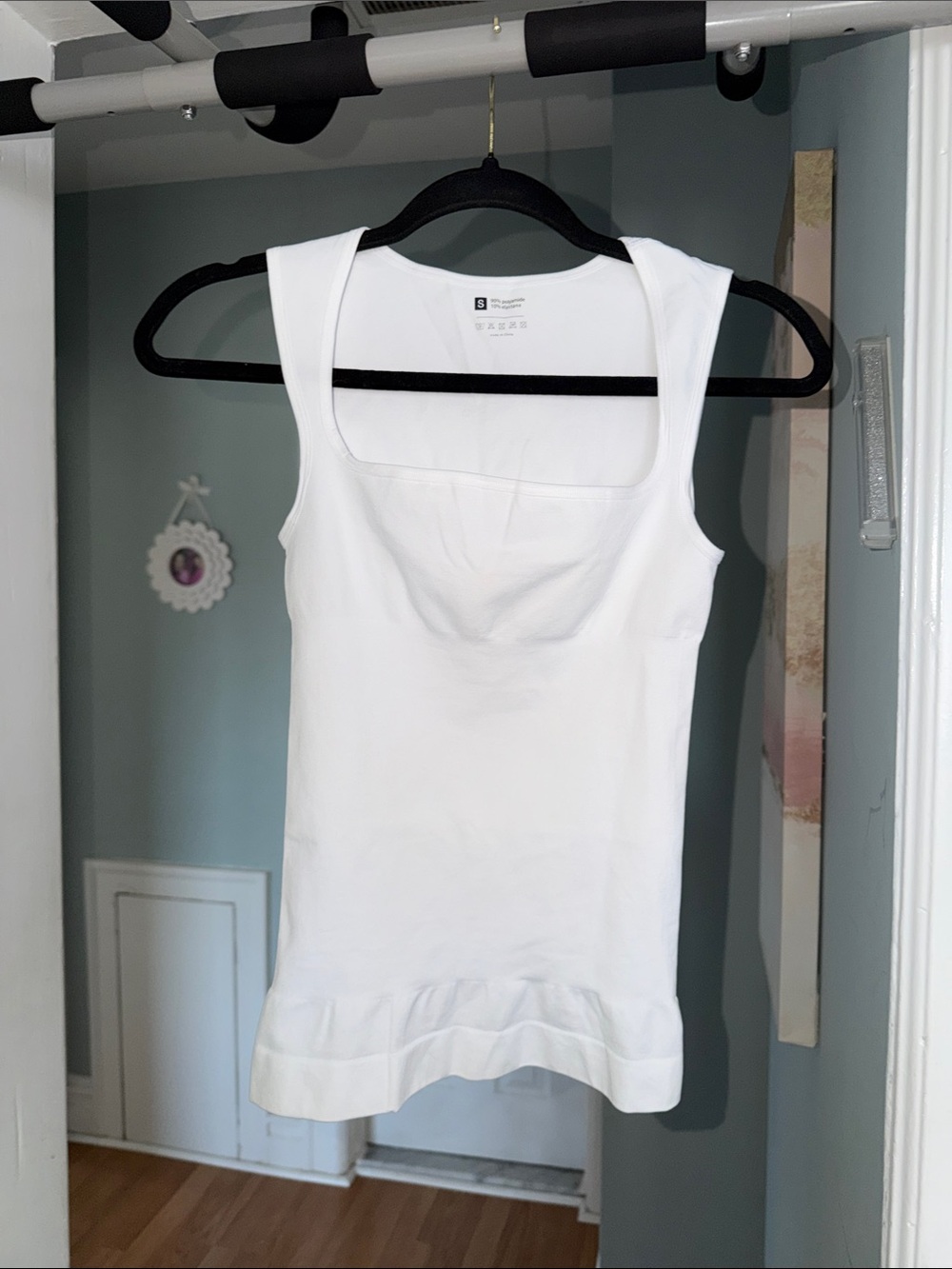 White Square-Neck Tank Top - Classic Women's Top